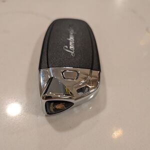Lamborghini Car Key Fob Black and Silver